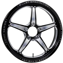 Billet Specialties Comp 5 Front Runner 15x3.5 5x4.75 BC 1.75in BS Black Anodized Drag Wheel CSFB35356117