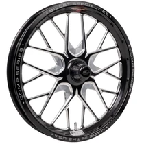 Billet Specialties Comp 8 Front Runner 15x3.5 Anglia/Lamb Spindle Mount Black Anodized Drag Wheel CSFB8535AN17