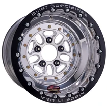 Billet Specialties Comp 7 Single Beadlock 15x10 5x4.50 BC 6.00in BS Polished Drag Wheel CSBL075106560
