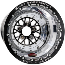 Billet Specialties Comp 8 Single Beadlock 15x10 5x4.50 BC 5.00in BS Black Anodized Drag Wheel BCSBL085106550