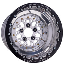 Billet Specialties Comp 8 Single Beadlock 15x14 5x4.50 BC 6.00in BS Polished Drag Wheel CSBL085146560