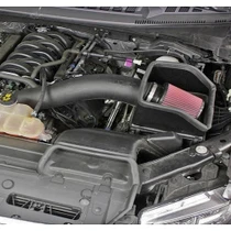 JLT 2017-2026 Ford F-150 5.0L Black Textured Cold Air Intake Kit w/Red Filter - CAI-F15050-15-1