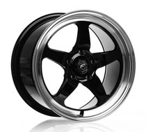 Forgestar D5 Gloss Black Wheel w/Machined Lip + Dual Knurling 17x10 +38 5x5.5BC for Ram 1500 with 5x5.5 Bolt Pattern #1710D5BLKMC3855 F09170088P38 Ram 1500 2014-2021, Ram 1500 2012-2013, Ram 1500 2002-2011, Ram 1500 1994-2001, Ram 1500 - 5x139.7 / 5x5.5 Bolt Pattern Only.