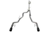CORSA Sport Cat-Back | 2023-2026 Ford F-150 5.0L V8 SuperCrew 5.5ft Bed (145.4in WB) | 4.0in Black PVD Tips | 21184BLK