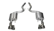CORSA Sport Axle-Back Exhaust | 2015-2018 Ford Mustang 5.0L | Double X-Pipe | Quad Polished Tips | 14334