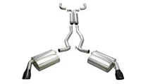 CORSA Sport Cat-Back Exhaust | 2010-2015 Chevrolet Camaro SS 6.2L V8 | XO X-Pipe | Black PVD Tips | 14952BLK