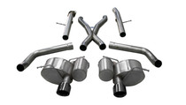 CORSA Cat-Back Exhaust | 2014-2021 Jeep Grand Cherokee SRT 6.4L V8 | Black PVD Tips | 21058BLK