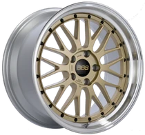 BBS LM 18x8.5 5x100 ET45 Gold Wheel - 82mm PFS Required - LM264GPK