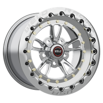 WELD Racing Full Throttle 15x10 Polished Center - Polished Shell Polished Single Beadlock MT Drag Wheel - 793P510278G