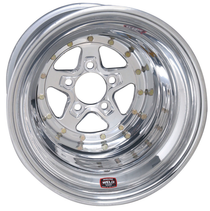 WELD Racing Alumastar 15x15 Polished Center - Polished Shell Non-Beadlock Drag Wheel - 88-515278