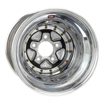 WELD Racing Alumastar Pro 16x18 Black Center - Black Shell Black Double Beadlock Drag Wheel - 89B-618B562UB