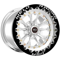 WELD Racing Vitesse 15x10 Polished Center - Polished Shell Polished Single Beadlock MT Drag Wheel - 794P510212G