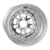 WELD Racing V-Series 15x8 Polished Center - Polished Shell Non-Beadlock Drag Wheel - 84P-508210