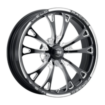 WELD Racing V-Series 18x6 Gloss Black Milled Front Runner - 84C-1806245-B
