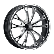 WELD Racing V-Series 18x6 Gloss Black Milled Front Runner - 84C-1806256-B
