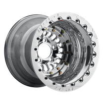 WELD Racing RPM 15x8 Polished Center - Polished Shell Polished Single Beadlock MT Drag Wheel - 85P508276G