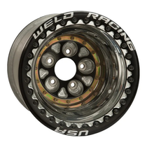 WELD Racing Magnum Pro 16x16 Polished Center - Polished Shell Knurled Non-Beadlock Drag Wheel - 87P-616418K