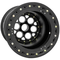 WELD Racing Magnum Sprint 15x18 Black Center - Black Shell Black Outer Beadlock Black Mud Cover Sprint Car Wheel - 735B-518B55-6