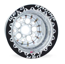 Weld Magnum 15x12 / 5x4.5 / 3 BS / 3.18 HB - Polished Center - Polished Shell - Black SBL MT Wheel