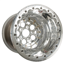 WELD Racing Magnum 15x12 Polished Center - Polished Shell Double Beadlock MT Drag Wheel - 86P-512282MP