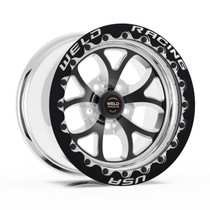 Weld Racing RT-S S76 17x11 / 5x115mm BP / 6.2in. BS Black Drag Wheel (High Pad) - Black Single Beadlock #76HB7110W62F for Charger Hellcat Widebody, Charger SCAT Widebody, Challenger Hellcat Widebody 2018-2023, Challenger Redeye 2018-2023, Challenger SCAT Pack Widebody 2018-2023, Challenger Demon 2018, Challenger Demon 170 2023, Challenger Super Stock 2021-2023