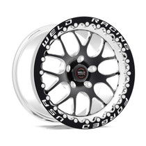 Weld Racing RT-S S77 17x10 / 5x4.75 BP / 7.2in. BS Black Drag Wheel (High Pad) - Black Single Beadlock #77MB7100B83F