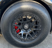 Forgestar F14 Beadlock Satin Black Wheel 15x10 +22 5x115BC - F282B0071640 for Challenger 2009-2023, Charger 2006-2010, Charger 2012-2023, Chrysler 300 2012-2023, Magnum 2005-2009, Hellcat Narrowbody 2015-2023