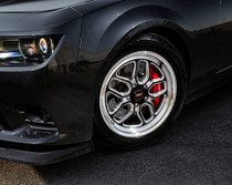 WELD Laguna Drag Gloss Black Wheel with Milled Spokes 18x5 | 5x120 BC | -23 Offset | 2.10 Backspacing - S1528C022N23 for G8 GT & VE Commodore 2008-2009, Chevy SS Sedan (Holden VF) 2014-2016, CTS-V Coupe 2011-2015, CTS-V Sedan 2009-2014, Camaro SS / ZL1 2010-2015, Camaro SS / 1LE / ZL1 2016-2024, Corvette C7 Z06 2014-2019, Corvette C7 Grand Sport 2014-2019, C6 Corvette Z06 | Grand Sport (2006-2013)