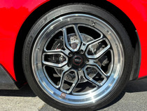 WELD Laguna Street Gloss Black Wheel with Milled Spokes 20x12 | 5x120 BC | +52 Offset | 8.50 Backspacing - S10702021P52 for 2020, 2021, 2022, 2023, 2024 Chevrolet Corvette C8