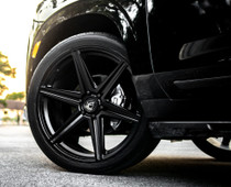 Forgestar X6 F11 Satin Black Wheel 24x10 | 6x135BC | +25 Offset | 6.5 Backspacing - F01140089P25 for 2004-2026 Ford F-150, 2018-2026 Lincoln Navigator, 2018-2026 Ford Expedition