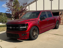 Michael L's Red F-150 Crew Cab on Forgestar X14 Super Deep Satin Bronze Wheel 22x10 | 6x135 BC (F-150) | +30 Offset | 6.7 Backspacing - F35520089P30 