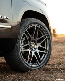 Forgestar X14 Deep Gunmetal Wheel 22x10 | 6x139.7BC | +30 Offset | 6.7 Backspacing - F25320084P30 for Chevrolet Silverado 1500 2019-2022, GMC Sierra 1500 2019-2022, Cadillac Escalade 2019-2022, GMC Yukon 2019-2022, Chevrolet Tahoe 2019-2022, Chevrolet Suburban 2019-2022