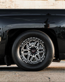 WELD Laguna 6 Beadlock Drag Gloss Black Wheel with Milled Spokes 17x10 | 6x139.7 BC (6x5.5) | +25 Offset | 6.50 Backspacing - S90370084P25 for 1999, 2000, 2001, 2002, 2003, 2004, 2005, 2006, 2007, 2008, 2009, 2010, 2011, 2012, 2013, 2014, 2015, 2016, 2017, 2018, 2019, 2020, 2021, 2022, 2023, 2024, 2025 Chevrolet Silverado 1500, GMC Sierra 1500.