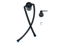 J&L 3.0 oil separator driver side black anodized for 2019-2026 Chevrolet Silverado / GMC Sierra 1500 5.3L / 6.2L, 2021-2026 Tahoe, Suburban and Yukon - 3086D-B