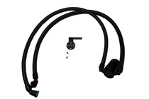 J&L 3.0 oil separator passenger side black anodized for 2021 Ford F-150 3.5L PowerBoost - 3028P-B