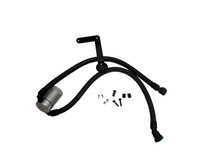 J&L 3.0 oil separator passenger side clear anodized (satin) for 2011-2026 Ford F-150 2.7L / 3.5L EcoBoost / 5.0L, 2017-2026 F-150 Raptor, 2018-2021 Expedition 3.5L - 3016P-C