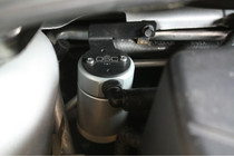 J&L 3.0 oil separator rear clear anodized (satin) for 2013-2014 Ford Focus ST - 3021R-C