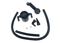 J&L 3.0 oil separator passenger side black anodized for 2005-2010 Ford Mustang GT, Bullitt and Saleen - 3013P-B