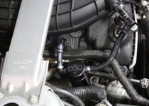 J&L 3.0 oil separator passenger side black anodized for 2011-2017 Ford Mustang V6 - 3014P-B