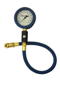 Intercomp Deluxe Air Gauge 2.5in 0-60 Liquid Filled Tire Pressure Gauge - Deluxe - 0-60 psi - Analog - 2-1/2 in Diameter - Liquid Filled - White Face - 1 lb Increments - Each - 360067