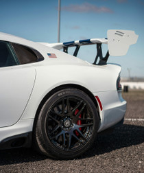 Forgestar F14 Street 18X13 DC 6X114.3 ET62 BS9.4 Gloss Black 71.5 Wheel - F25183076P62 for Dodge Viper RT/10 (GEN 1) 1991-1995; Dodge Viper RT/10 / GTS / GT2 (GEN 2) 1996-2002, Dodge Viper ACR / SRT-10 (GEN 3) 2003-2012, Dodge Viper R/T / GTS / ACR / SRT (GEN 4) 2013-2017