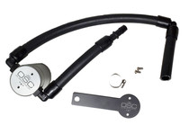 J&L 18-20 Kia Stinger GT 3.3TT Passenger Side Oil Separator 3.0 - Clear Anodized