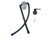 J&L 3.0 oil separator driver side clear anodized (satin) for 2019-2026 Chevrolet Silverado / GMC Sierra 1500 5.3L / 6.2L, 2021-2026 Tahoe, Suburban and Yukon - 3086D-C