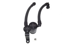 J&L 3.0 oil separator passenger side remote mount black anodized for 2007-2014 Ford Shelby GT500 - 3040P-B