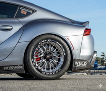 Weld Racing RT-S S82 Beadlock Drag Wheel 17X10 5X112 | 7.3 Backspace (+46mm) Black 3.18ID Medium Pad - 82MB7100J73F for your Toyota Supra J29 MKV GR 2020-2026