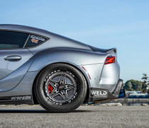 Weld Racing RT-S S81 Beadlock Drag Wheel 17X10 5X112 | 7.3 Backspace (+46mm) Black 3.18ID Medium Pad - 81MB7100J73F for Toyota Supra J29 MKV GR 2020-2024