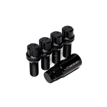 Vossen 30mm Lock Bolt - 14x1.5 - 17mm Hex - Cone Seat - Black (Set of 4) product photo