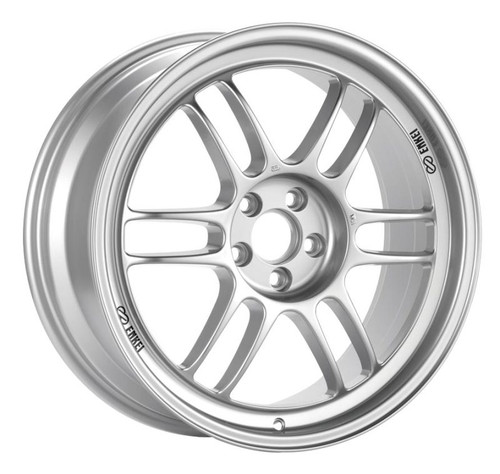 Enkei Racing RPF1 17x7 4x100 43mm Offset 73mm Bore Silver Racing Wheel Miata 4-Lug/Honda & Acura 4-Lug/02-06 Mini - 3797704943SP