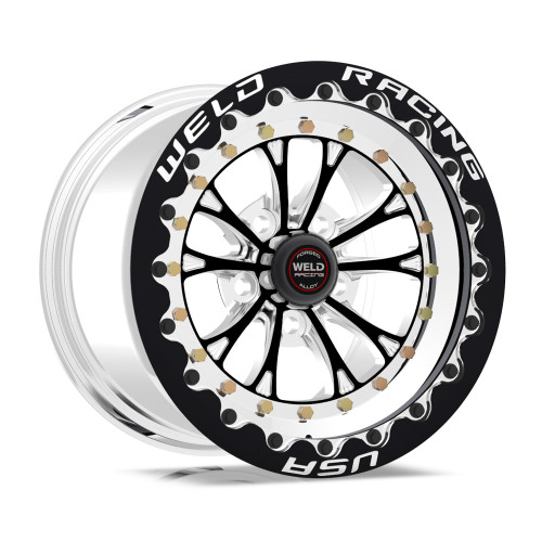 WELD Racing Vitesse 15x10 Black Black Single Beadlock Drag Wheel - 794B510264F
