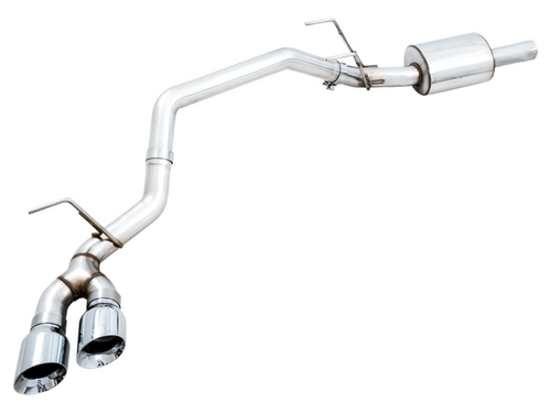 AWE Tuning 2009-2018 RAM 1500 5.7L (w/o Cutouts) 0FG Single Side Exit Cat-Back Exhaust - Chrome Tips